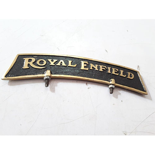 Details about   5x Front Mudguard Number Plate Brass Made Royal Enfield Bullet New Brand 